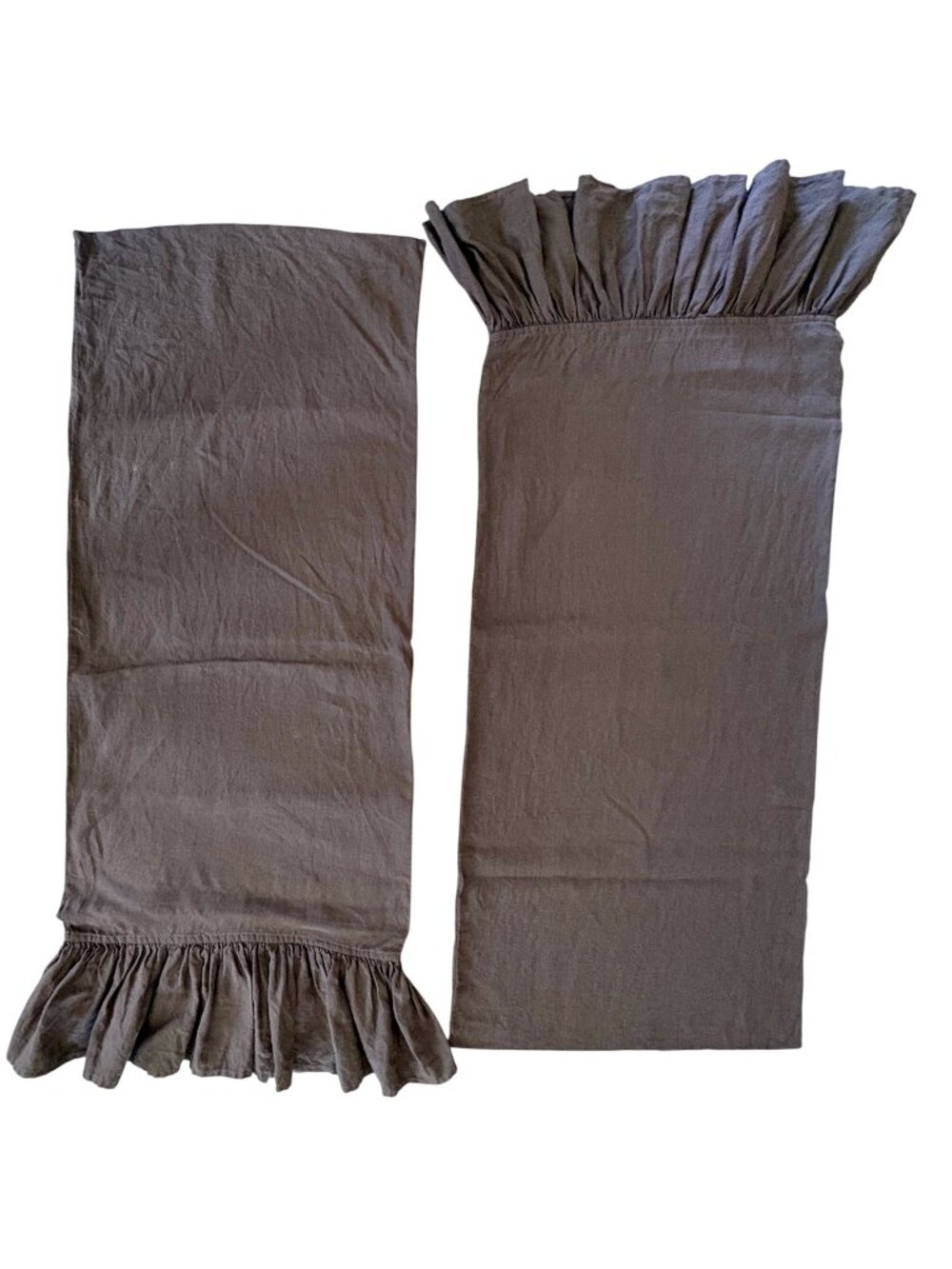 Len OK Love Your Linen Ruffled Pillow Shams Cottage Core Set Of 2 King